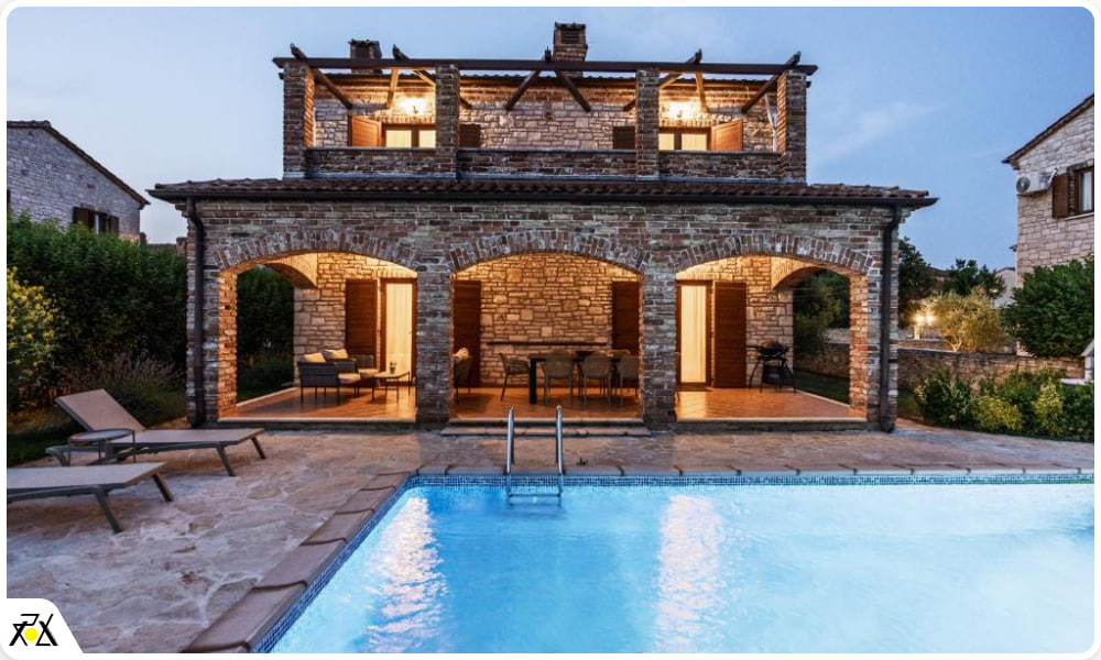 زیباترین نمای ساختمان ویلایی 